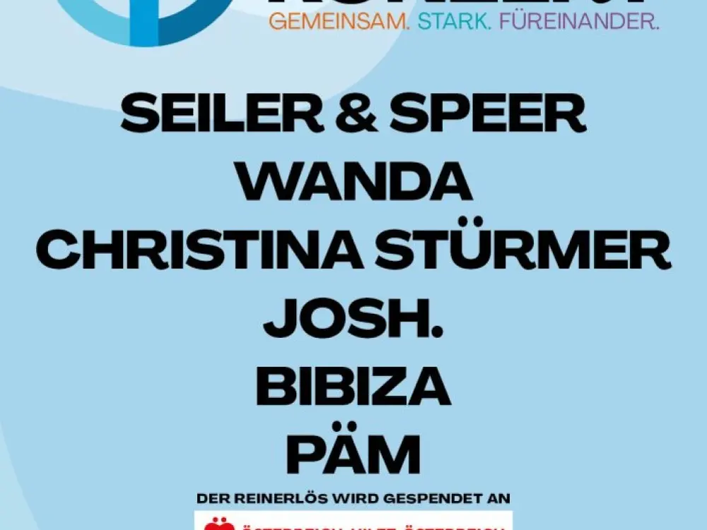 HOCHWASSER BENEFIZKONZERT Gemeinsam. Stark. Füreinander